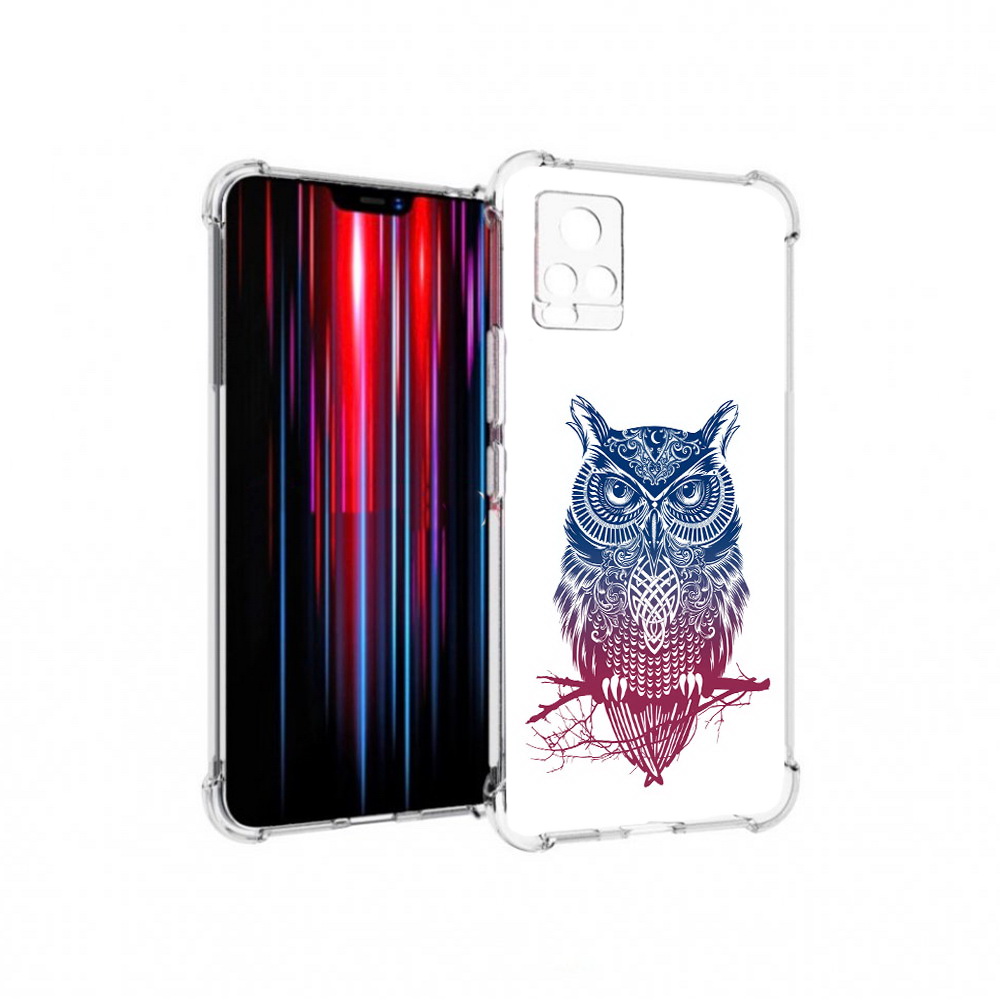 

Чехол MyPads Tocco для Vivo V20 PRO хиппи сова (PT226964.386.664), Прозрачный, Tocco