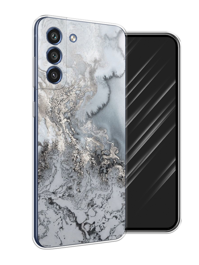 

Чехол Awog на Samsung Galaxy S21 FE 5G / Самсунг S21 FE 5G "Морозная лавина серая", Серый;серебристый, 2103050-3