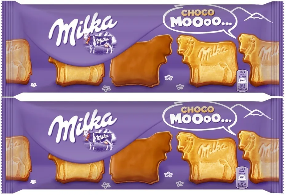 фото Печенье шоколадное milka чоко моо 120гр*2 шт.