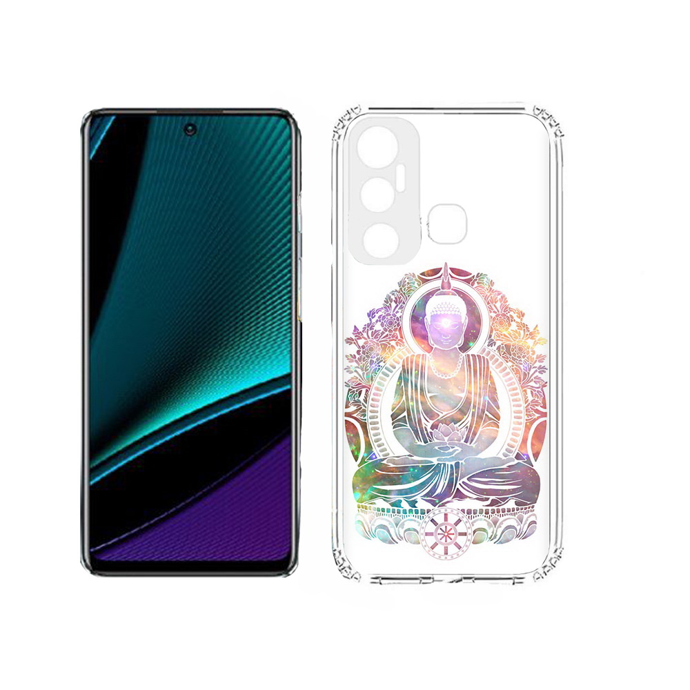 

Чехол MyPads Tocco для Infinix Hot 11s умный мужчина абстракция, Прозрачный, Tocco