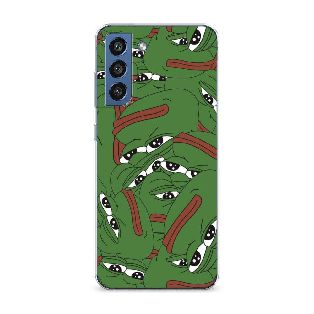 

Чехол Awog на Samsung Galaxy S21 FE 5G / Самсунг S21 FE 5G "Печальный frog", Зеленый;белый, 2103050-9