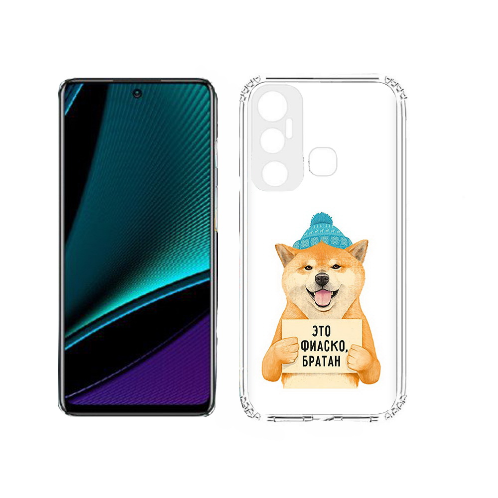 

Чехол MyPads Tocco для Infinix Hot 11s фиаско, Прозрачный, Tocco