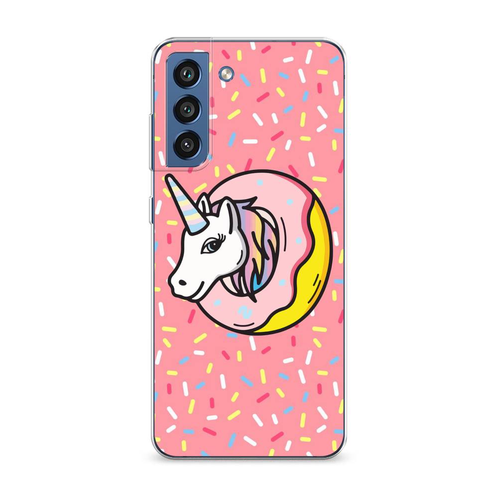 

Чехол Awog на Samsung Galaxy S21 FE 5G / Самсунг S21 FE 5G "Единорог в пончике", Розовый;желтый;белый, 2103050-2