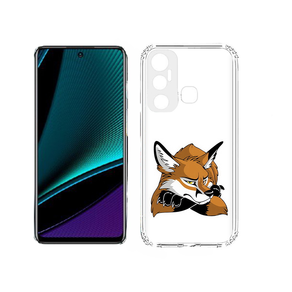 

Чехол MyPads Tocco для Infinix Hot 11s фокс, Прозрачный, Tocco