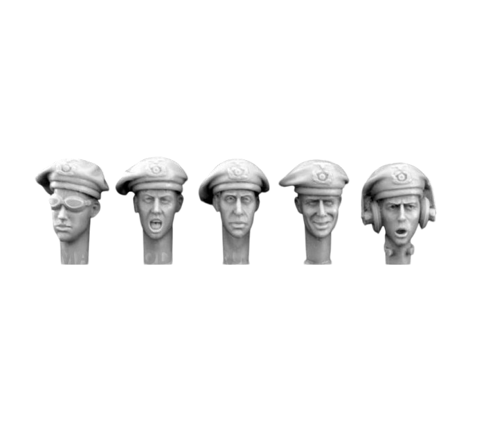 

HGH07 5 heads, Ger. WW2 panzerberet