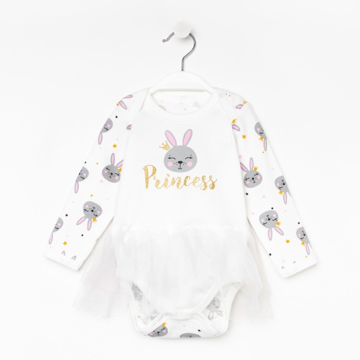 

Боди для девочки, цвет белый, рост 62 см