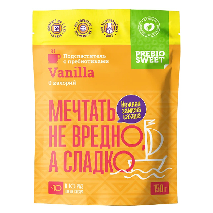 Заменитель сахара Prebiosweet Vanilla, 150 г