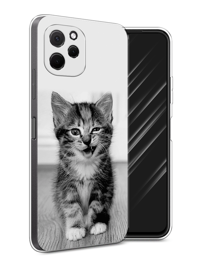 

Чехол Awog на HuaweI Nova Y61 "Девушка в душе", Серый;белый;черный, 6120050-7