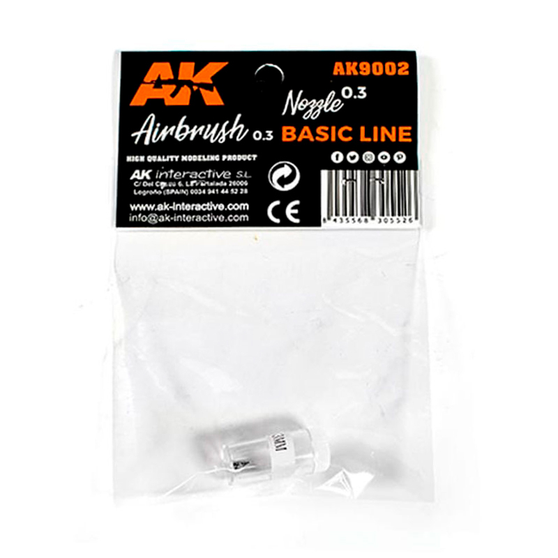 

AK9002 0.3 Nozzle Airbrush Basic Line 0.3