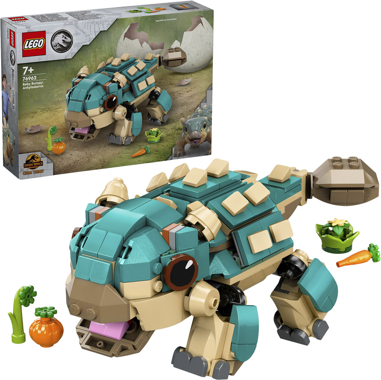 

Конструктор Lego Jurassic World Малыш Бампи: Анкилозавр, 358 деталей, 76962, Jurassic World Baby Bumpy Ankylosaurus