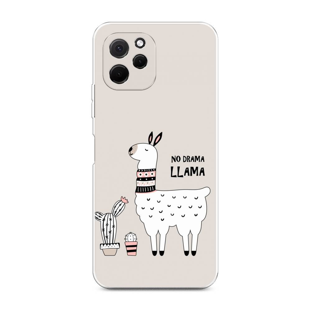 

Чехол Awog на HuaweI Nova Y61 "No drama LLama", Бежевый;серый;белый, 6120050-2
