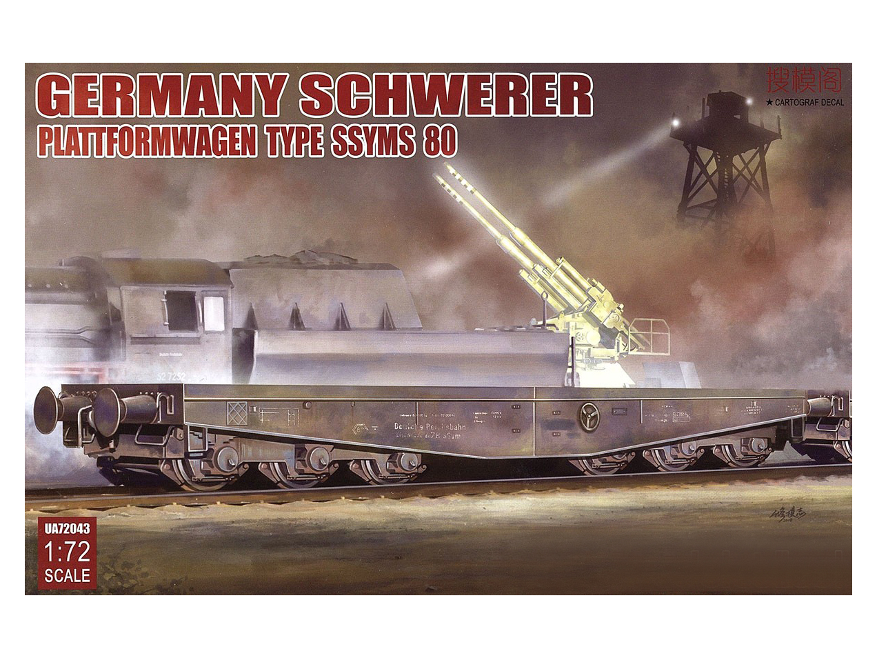

UA72043 Schwerer Plattformwagen Type SSyms 80