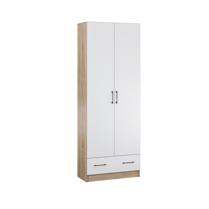 

Шкаф двухстворчатый Денвер 800х380х2150 дуб сонома/Белый, Бежевый;белый, Денвер