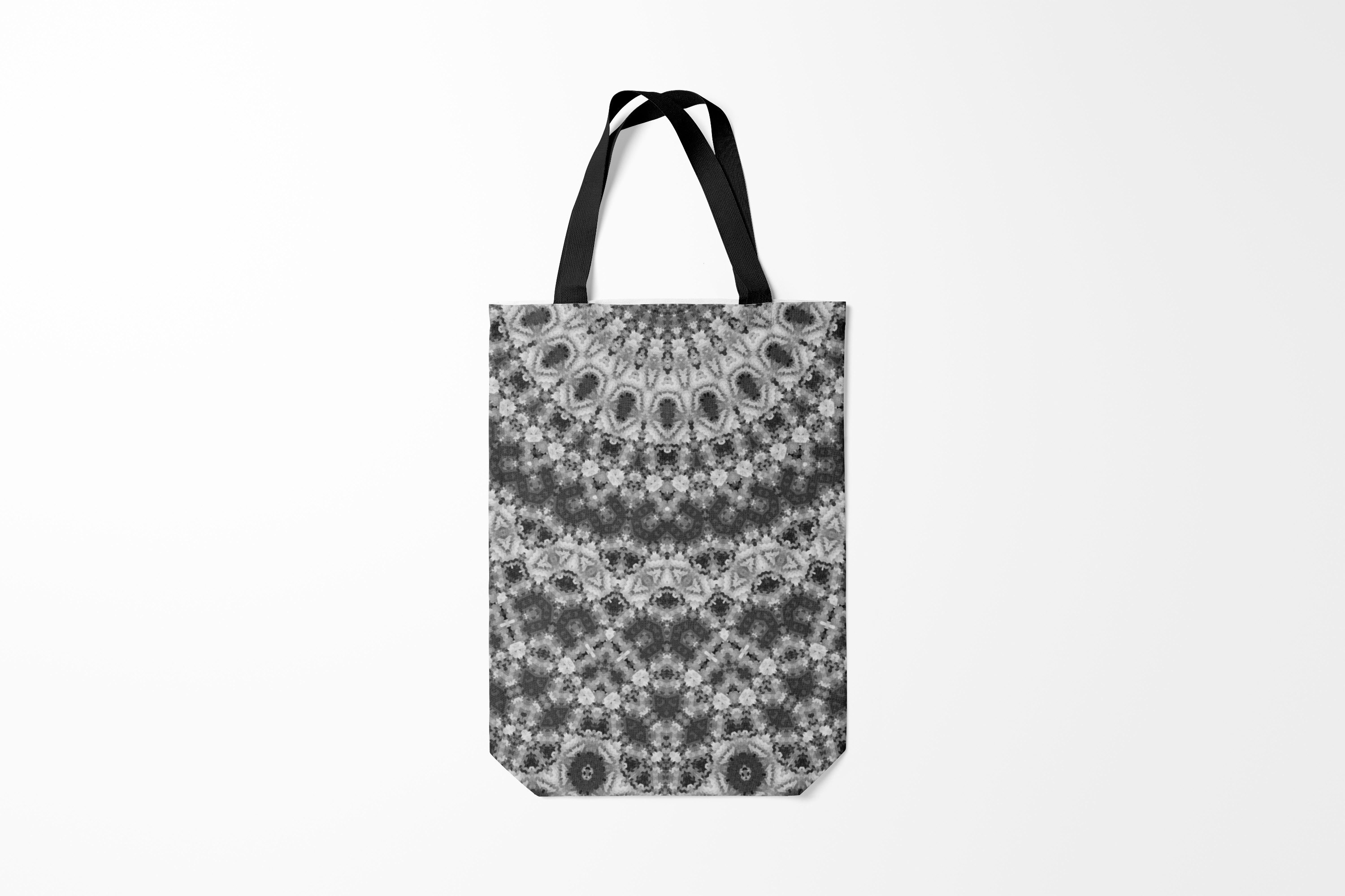 

Сумка шoппер унисекс Burnettie Узоры Черно белый круглый узор, серый, Узоры Черно белый круглый узор