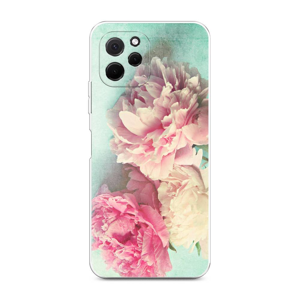 

Чехол Awog на HuaweI Nova Y61 "Пионы new", Голубой, 6120050-8