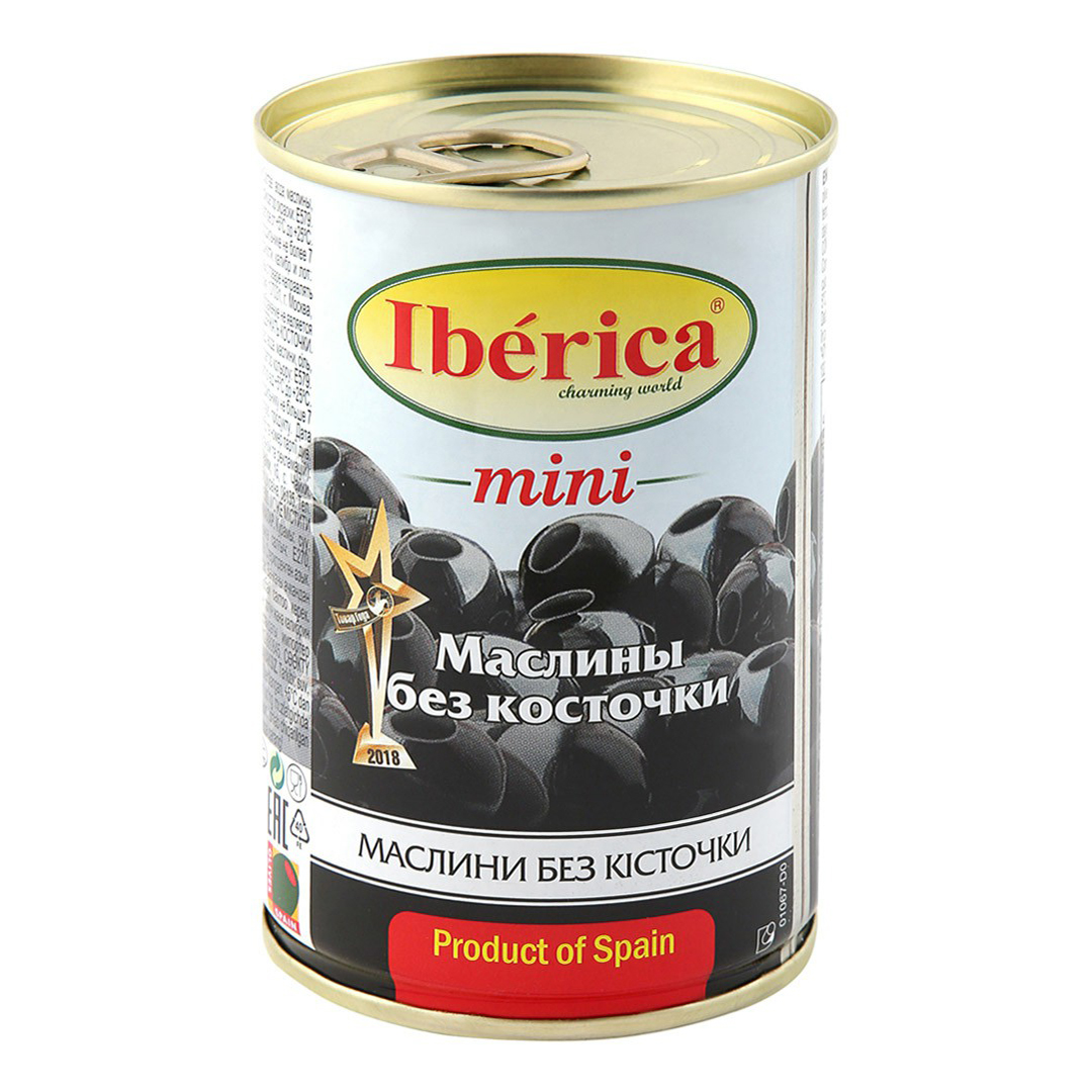 

Маслины Iberica черные мини без косточки 300 г