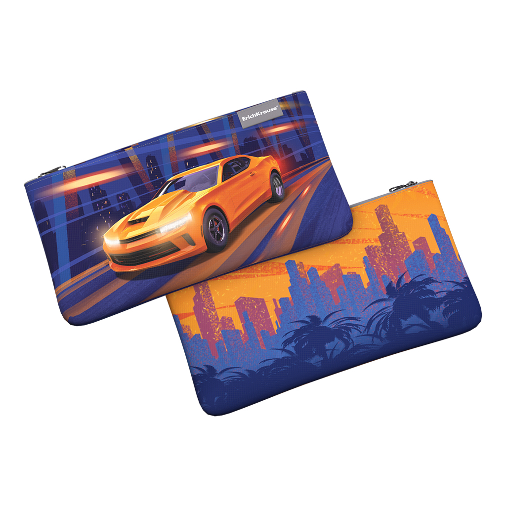 

Пенал конверт ErichKrause Light Sport Car 59905 220x120мм, Разноцветный, Пеналы конверты
