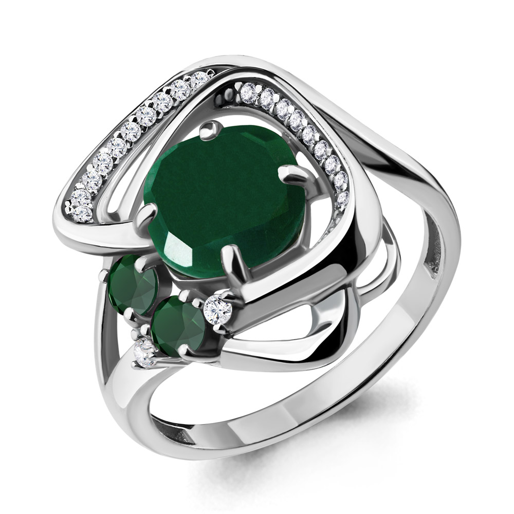 

Кольцо из серебра р. 18,5 AQUAMARINE 6907909А_925_р, 6907909А_925_р