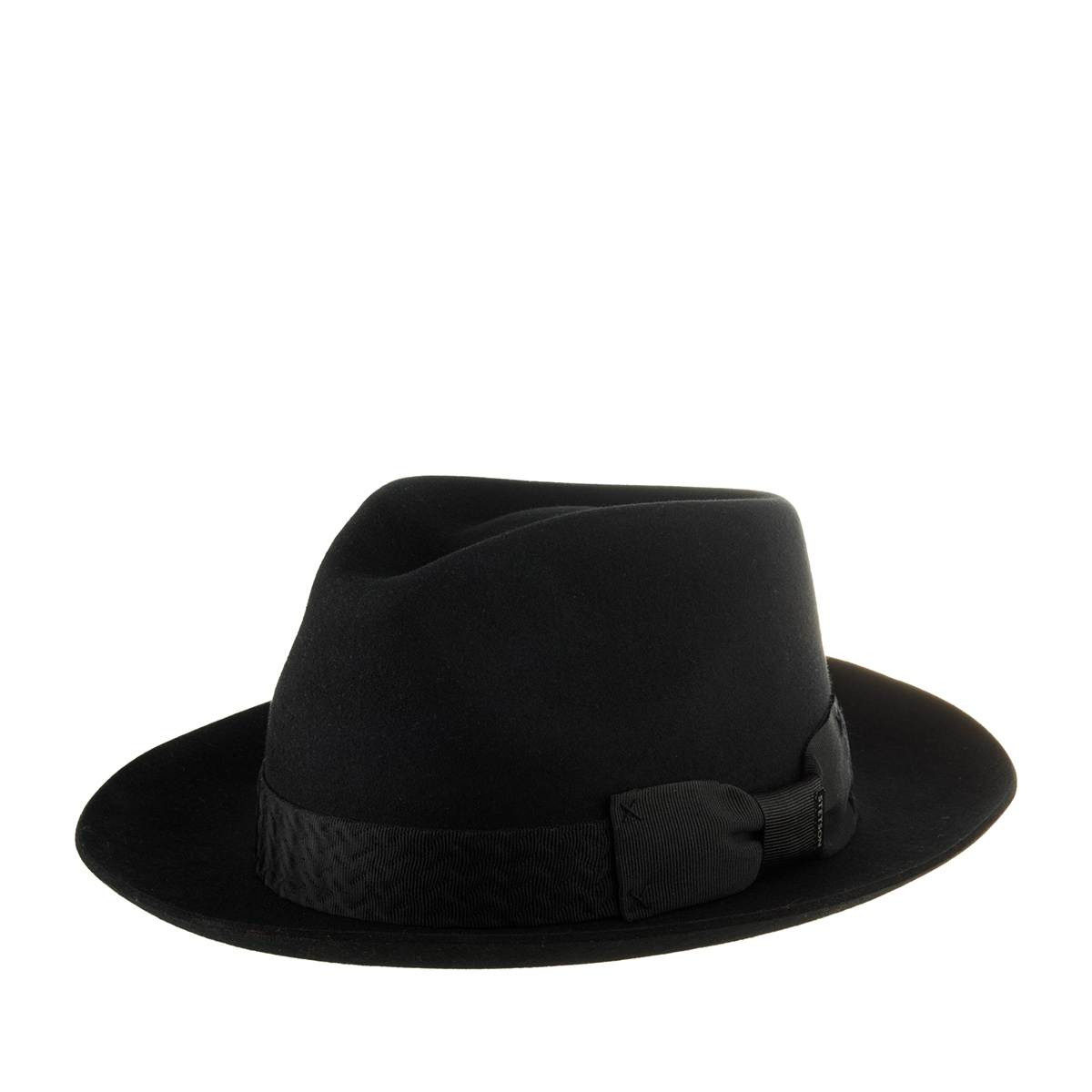 Шляпа унисекс Stetson 2198152 FEDORA WOOLFELT черная, р.57 Китай черный, размер 57