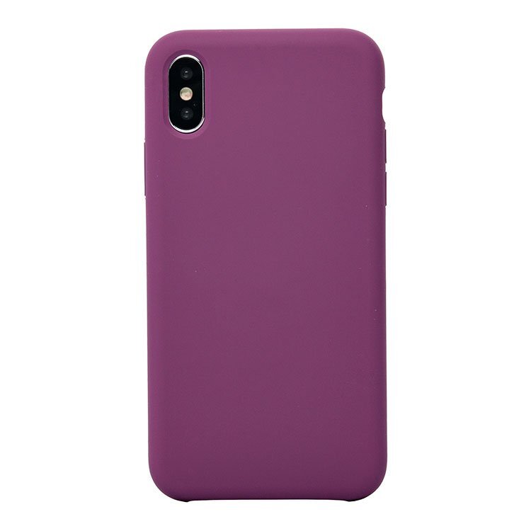 фото Силиконовый чехол silicone case для iphone xr, спелый баклажан grand price