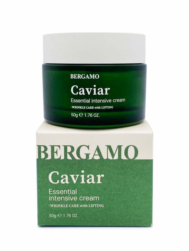 Крем для лица Bergamo с экстрактом икры интенсивный Caviar Essential Intensive, 50 мл лоток для кошек mp bergamo juliet eco с бортиком 48х38х14 см