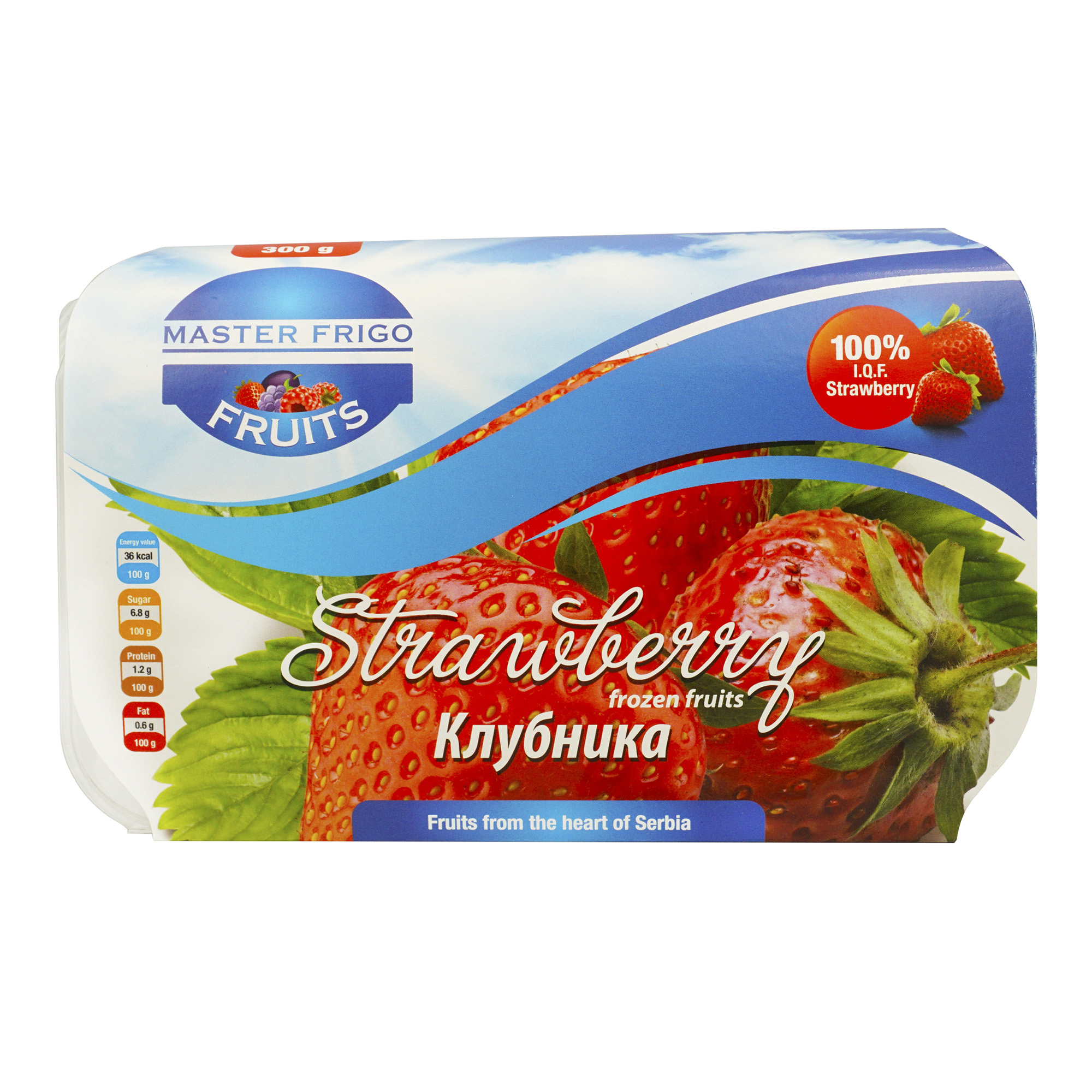 

Клубника Master Frigo быстрозамороженная 300 г