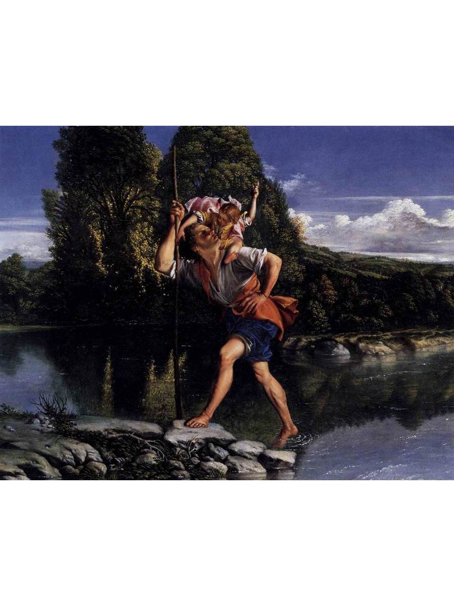 

Постер DRABS A3 Орацио Джентилески Landscape with St Christopher