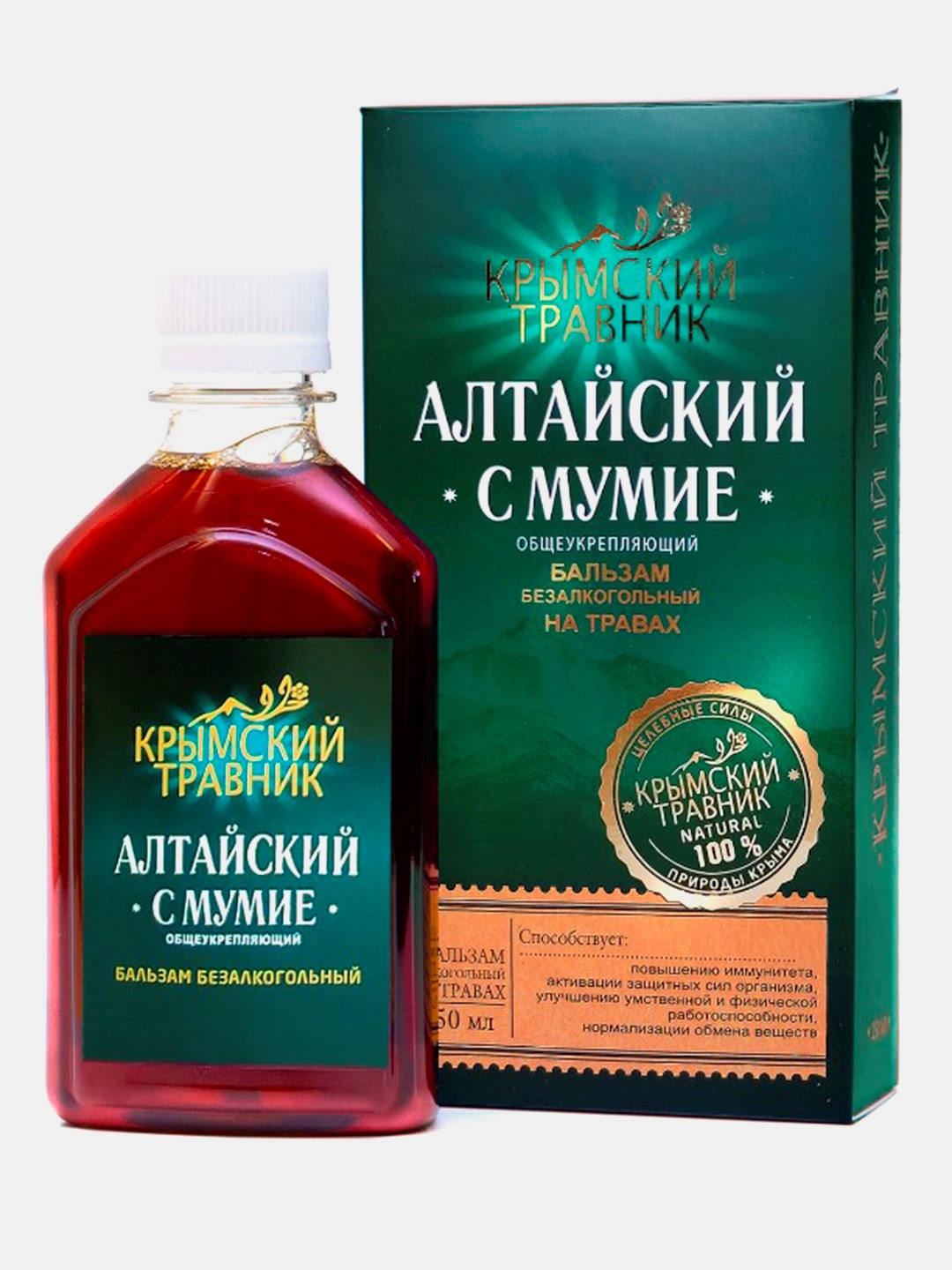 Бальзам Крымский Травник Алтайский с мумие, на травах, 250 мл