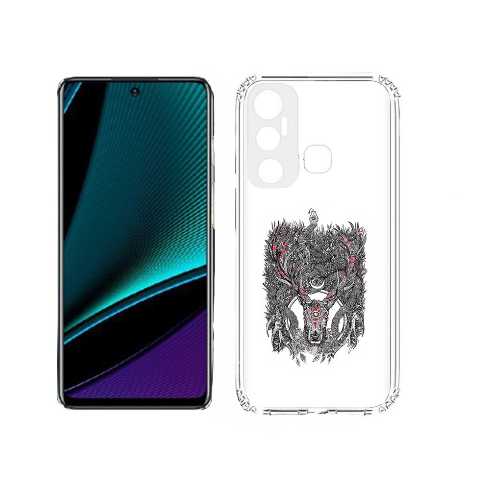 

Чехол MyPads Tocco для Infinix Hot 11s Дизайнерские_676, Прозрачный, Tocco