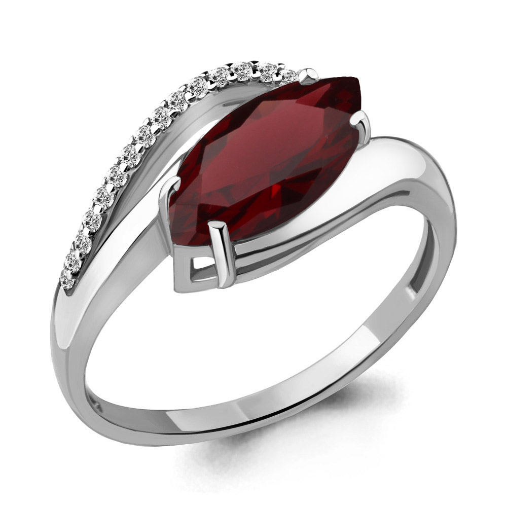

Кольцо из серебра р. 17,5 AQUAMARINE 6575803А_925_р, 6575803А_925_р