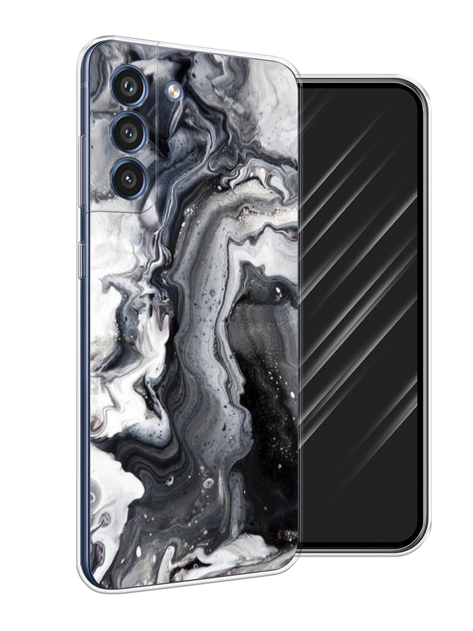 

Чехол Awog на Samsung Galaxy S21 FE 5G / Самсунг S21 FE 5G "Бело-черные сложные полосы", Серый;серебристый;белый, 2103050-3