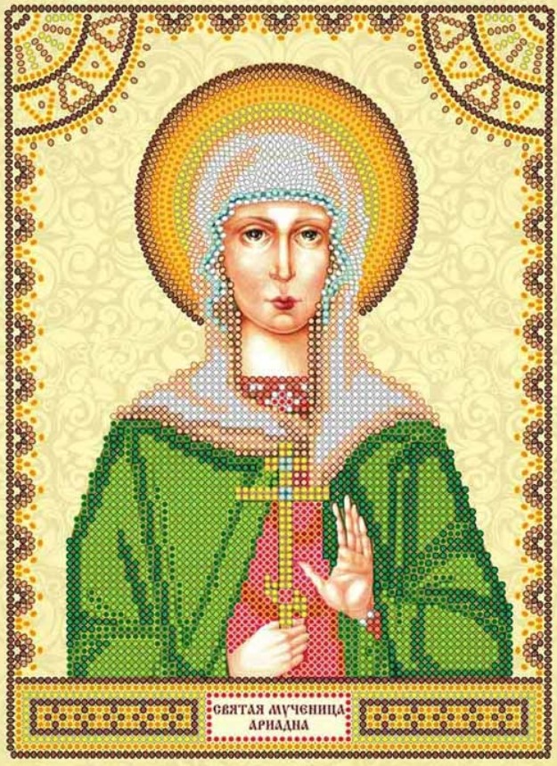 

Схемы для вышивания бисером Святая Ариадна (Арина) АСK-128, 17x23 см от Абрис Арт