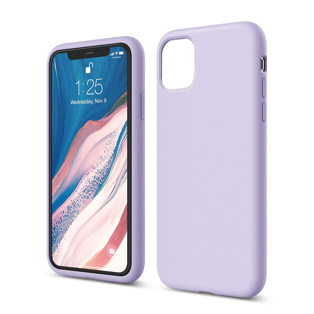 фото Чехол силиконовый для iphone 11 pro max 6.5" full case series сиреневый grand price