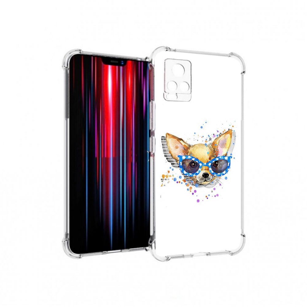 

Чехол MyPads Tocco для Vivo V20 PRO чихуа-хуа в очках (PT226964.386.691), Прозрачный, Tocco