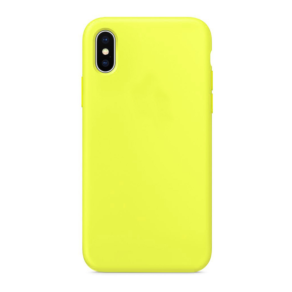 

Чехол силиконовый для iPhone X/XS Full case series желтый, Apple iPhone X / XS