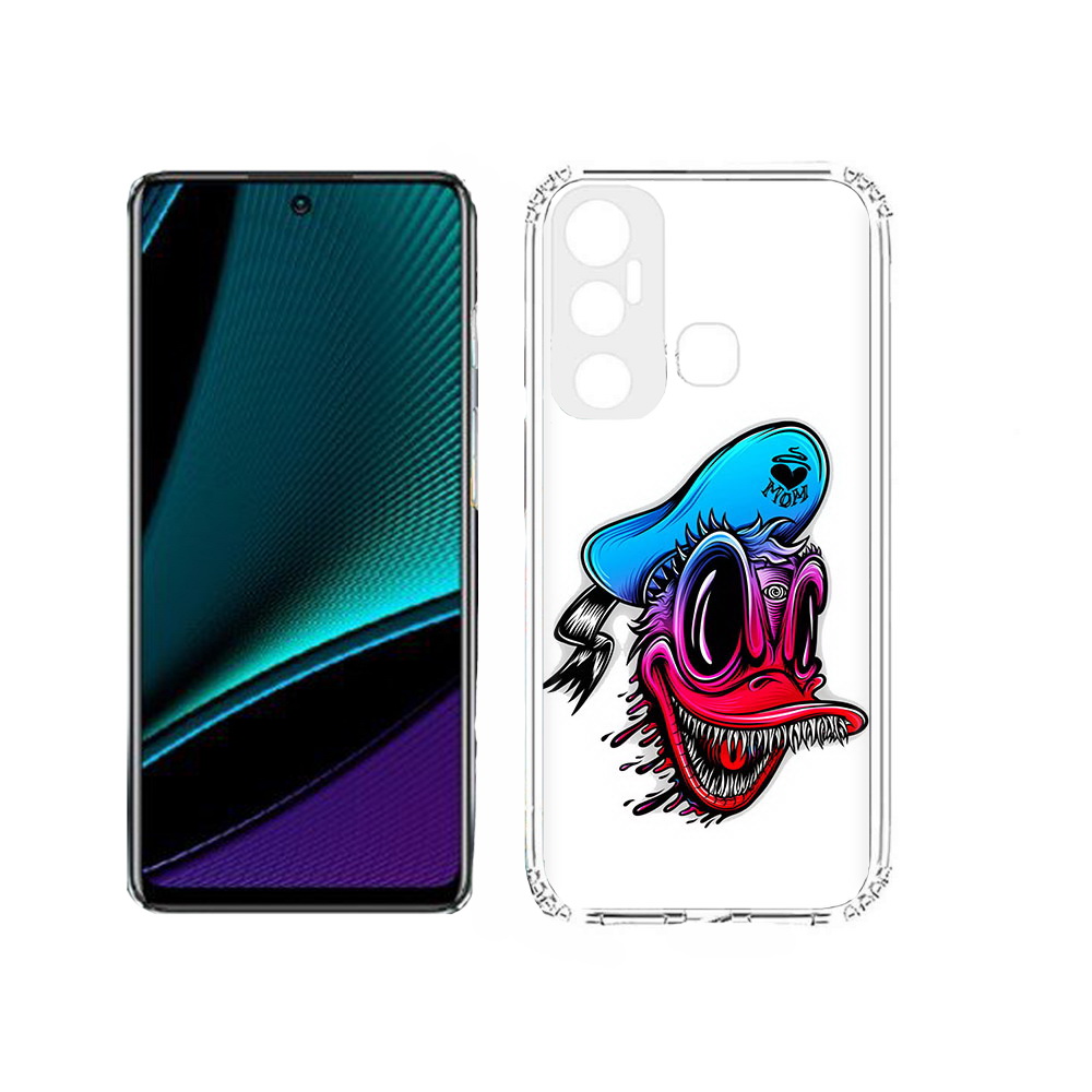 

Чехол MyPads Tocco для Infinix Hot 11s Дональд, Прозрачный, Tocco