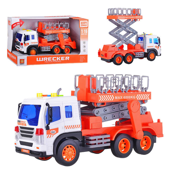 

Машина WY340D Спецтехникана батарейках, в коробке 1:16