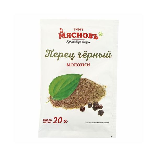 

Черный перец МясновЪ БУФЕТ молотый 20 г
