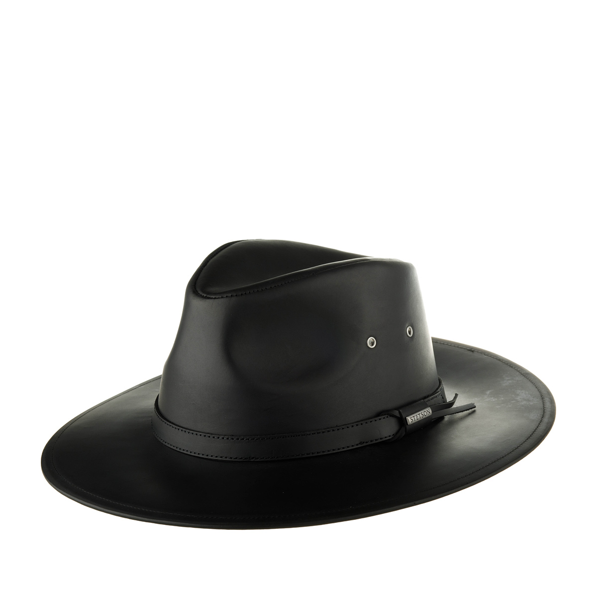 Шляпа унисекс Stetson 2797302 WESTERN BUFFALO LEATHER черная, р.61 черный