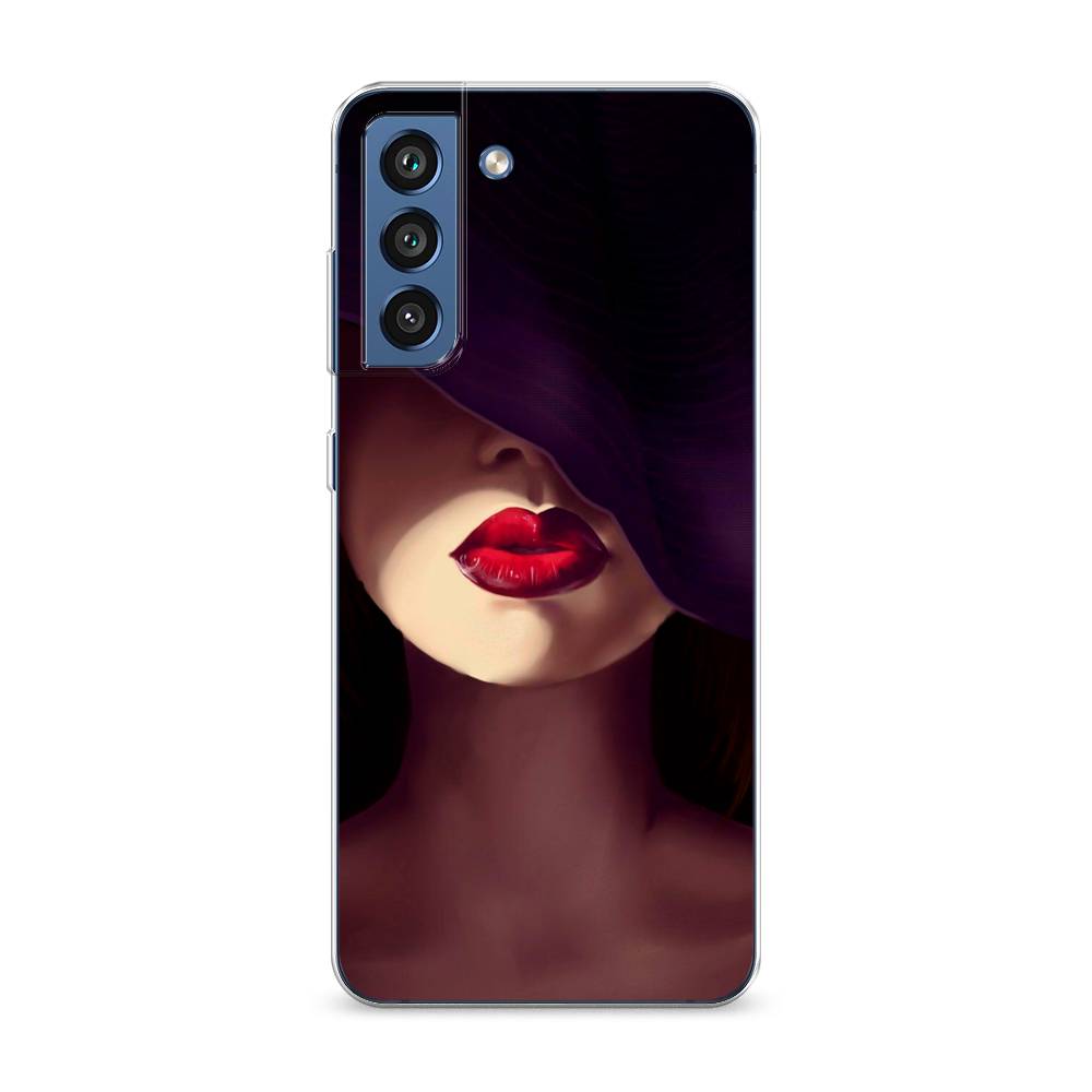 фото Чехол awog "красные губы" для samsung galaxy s21 fe 5g