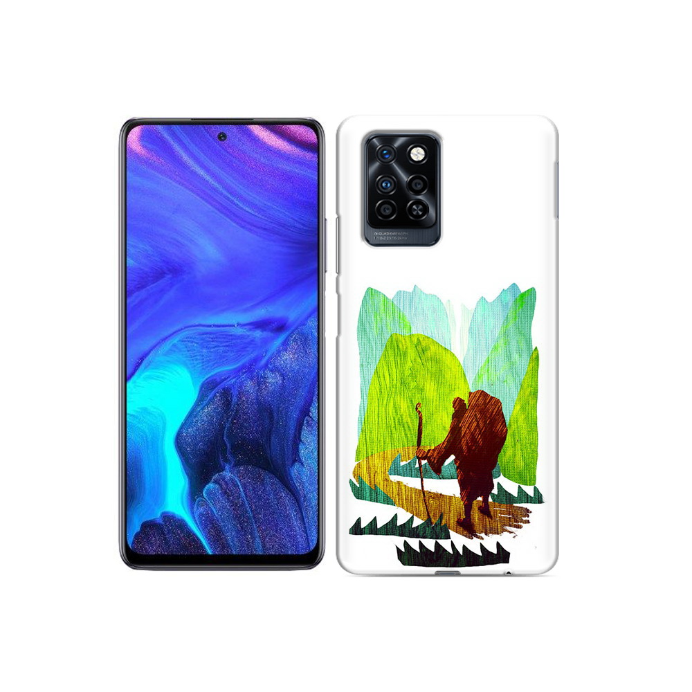

Чехол MyPads Tocco для Infinix Note 10 Pro Лесная тропа, Прозрачный, Tocco