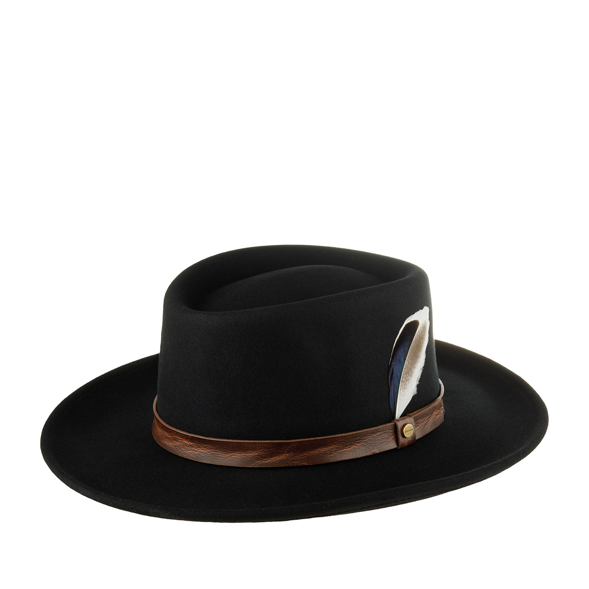 

Шляпа унисекс Stetson 3598120 GAMBLER WOOLFELT черная, р.57, Черный, 3598120 GAMBLER WOOLFELT