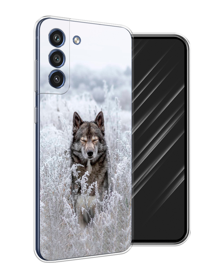 

Чехол Awog на Samsung Galaxy S21 FE 5G / Самсунг S21 FE 5G "Волк в поле", Белый;черный, 2103050-1
