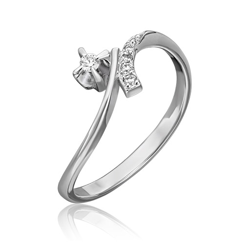 

Кольцо из золота р. 18,5 PLATINA jewelry 01-0054-00-101-1120-30, бриллиант, 01-0054-00-101-1120-30