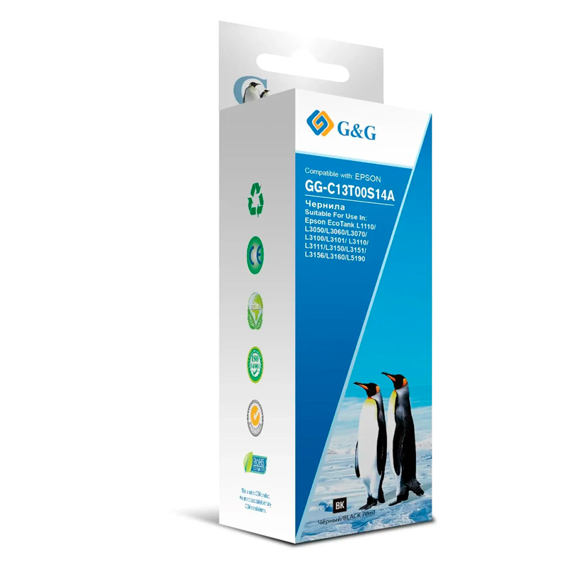 

Чернила для струйного принтера G&G (GG-C13T00S14A) черный, совместимый