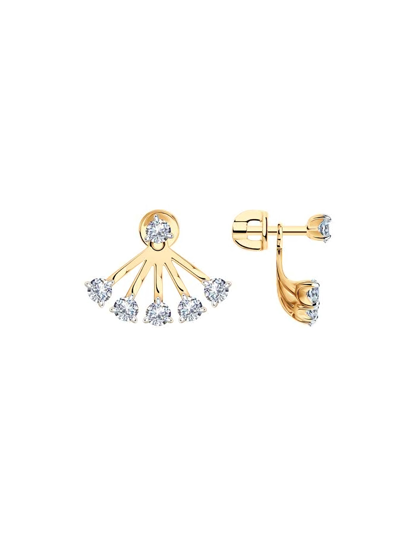 

Серьги пусеты из серебра TEO MAORI 893-122-01505-1, фианит, 893-122-01505-1