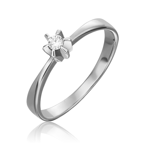 

Кольцо из золота р. 18 PLATINA jewelry 01-0088-00-101-1120-30, бриллиант, 01-0088-00-101-1120-30