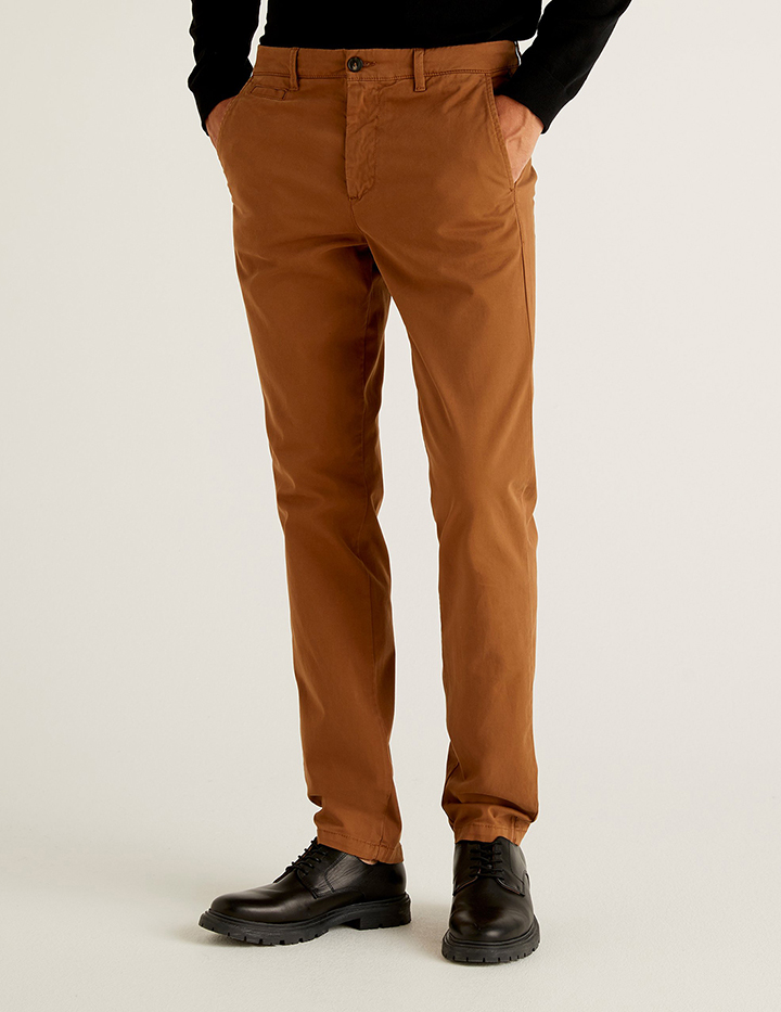 

Брюки мужские United Colors of Benetton 21A_4DKH55I18 коричневые 48 RU, 21A_4DKH55I18