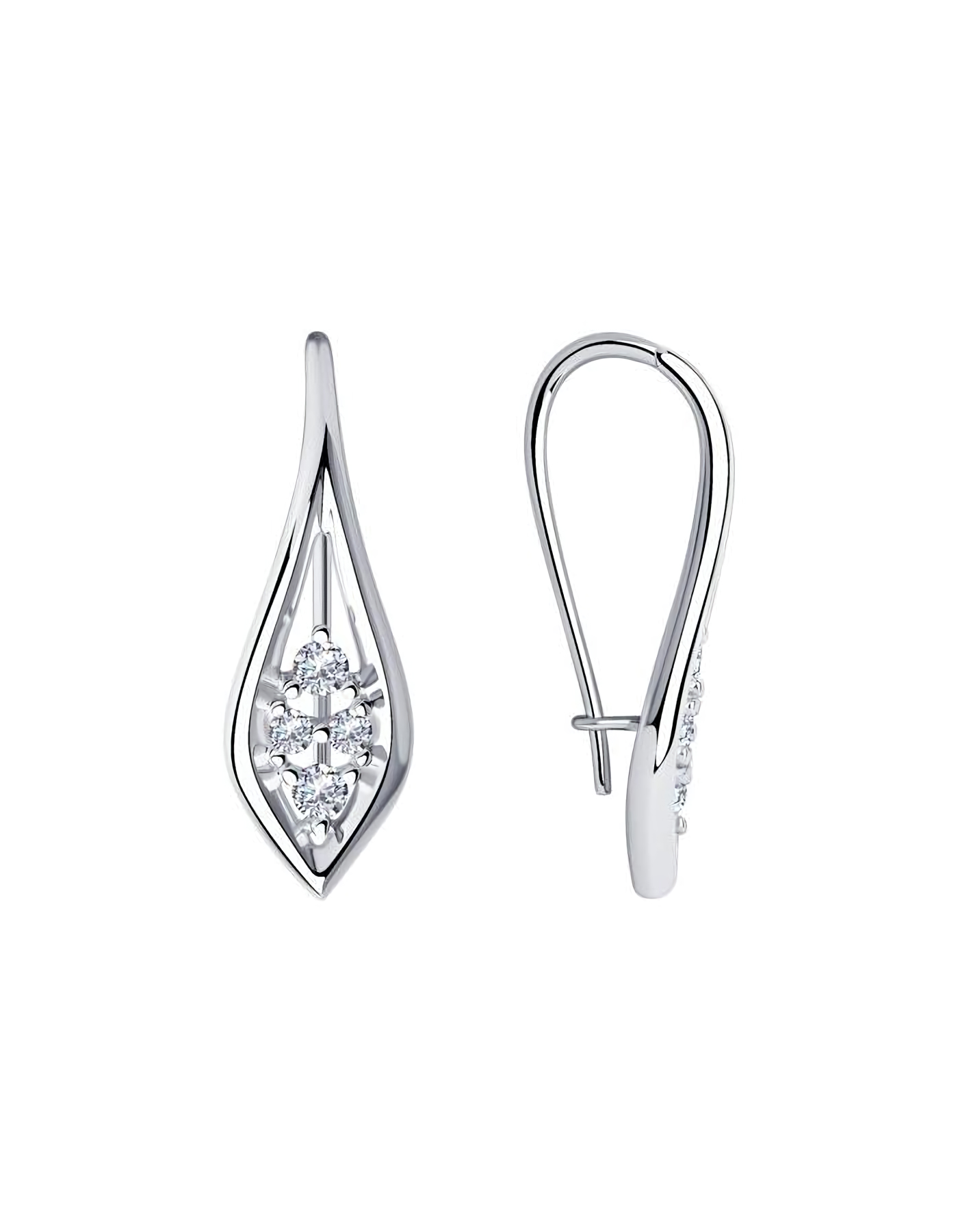 

Серьги из серебра TEO MAORI 894-120-00851-1, фианит, 894-120-00851-1