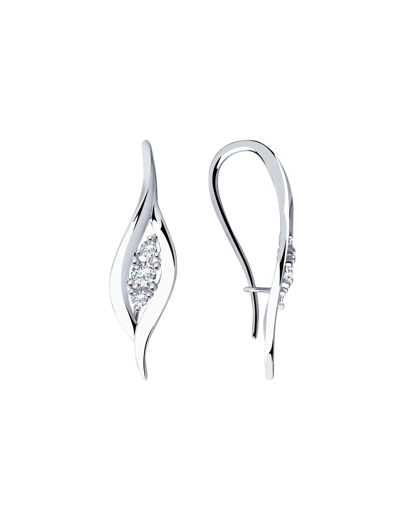 

Серьги из серебра TEO MAORI 894-120-00873-1, фианит, 894-120-00873-1